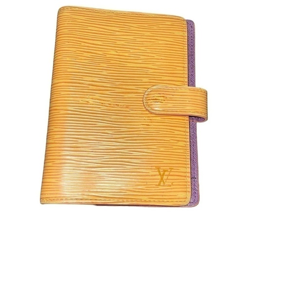 NOT FOR SALE! LOUIS VUITTON YELLOW EPI LEATHER SMALL RING AGENDA PM - Picture 5 of 9